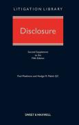 Cover of Disclosure 5th ed: 2nd Supplement