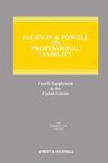 Cover of Jackson & Powell on Professional Liability 8th edition: 4th Supplement