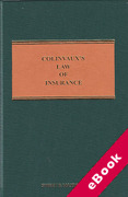 Cover of Colinvaux's Law of Insurance: 12th ed with 2nd Supplement (eBook)