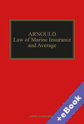 Cover of Arnould's Law of Marine Insurance and Average (Book & eBook Pack)