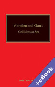 Cover of Marsden and Gault on Collisions at Sea (Book & eBook Pack)