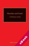Cover of Marsden and Gault on Collisions at Sea (eBook)