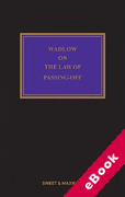 Cover of Wadlow on the Law of Passing-Off (eBook)