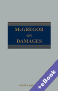 Cover of McGregor on Damages 21st ed with 1st Supplement (Book & eBook Pack)