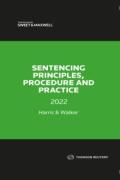 Cover of Sentencing Principles, Procedure and Practice 2022