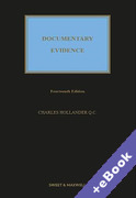 Cover of Documentary Evidence (Book & eBook Pack)
