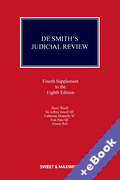 Cover of De Smith's Judicial Review 8th ed: 4th Supplement (Book & eBook Pack)