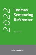 Cover of Thomas' Sentencing Referencer 2022