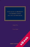 Cover of The Intellectual Property Enterprise Court: Practice and Procedure (eBook)