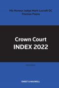Cover of Crown Court Index 2022