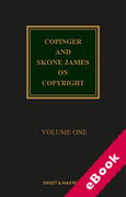 Cover of Copinger and Skone James on Copyright 18th ed with 1st Supplement (eBook)