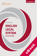 Cover of English Legal System: The Fundamentals (eBook)