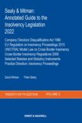 Cover of Sealy & Milman: Annotated Guide to the Insolvency Legislation 2022: Volume 2