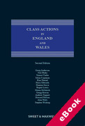 Cover of Class Actions in England and Wales (eBook)