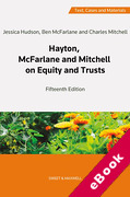 Cover of Hayton, McFarlane and Mitchell on Equity and Trusts: Text, Cases and Materials (eBook)