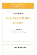 Cover of Social Security Legislation 2022/23 Volume I: Non Means Tested Benefits