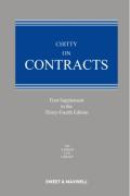 Cover of Chitty on Contracts 34th ed: 1st Supplement