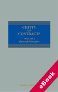 Cover of Chitty on Contracts 34th ed. Volume 1: General Principles with 1st Supplement Set (eBook)