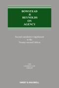 Cover of Bowstead & Reynolds On Agency 22nd ed: 2nd Supplement
