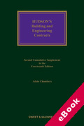 Cover of Hudson's Building and Engineering Contracts 14th ed: 2nd Supplement (eBook)
