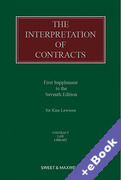Cover of The Interpretation of Contracts 7th ed: 1st Supplement (Book & eBook Pack)