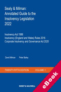 Cover of Sealy & Milman: Annotated Guide to the Insolvency Legislation 2022: Volumes 1 & 2 with Supplement (eBook)