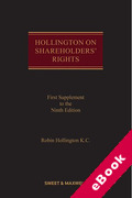 Cover of Hollington on Shareholders' Rights 9th ed: 1st Supplement (eBook)