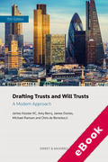 Cover of Drafting Trusts and Will Trusts: A Modern Approach (eBook)