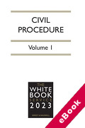 Cover of The White Book Service 2023: Civil Procedure Volume 1 only (eBook)