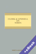 Cover of Clerk & Lindsell on Torts (Book & eBook Pack)