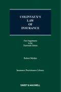 Cover of Colinvaux's Law of Insurance 13th ed: 1st Supplement
