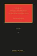 Cover of Stroud's Judicial Dictionary of Words and Phrases