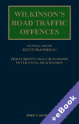 Cover of Wilkinson's Road Traffic Offences (Book & eBook Pack)