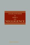Cover of Charlesworth & Percy on Negligence 15th ed with 1st Supplement