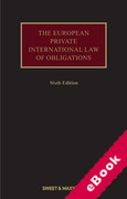 Cover of The European Private International Law of Obligations (eBook)