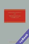 Cover of Jackson & Powell on Professional Liability 9th ed with 2nd Supplement Set (Book & eBook Pack)