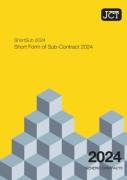 Cover of JCT Short Form of Sub-Contract 2024 (ShortSub)