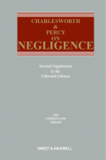 Cover of Charlesworth & Percy on Negligence 15th ed: 2nd Supplement