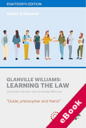 Cover of Glanville Williams: Learning the Law (eBook)