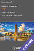 Cover of Winfield & Jolowicz on Tort (Book & eBook Pack)