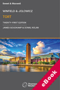 Cover of Winfield & Jolowicz on Tort (eBook)