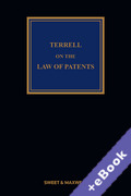 Cover of Terrell on the Law of Patents 20th ed with 1st Supplement (Book & eBook Pack)