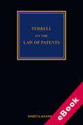 Cover of Terrell on the Law of Patents 20th ed with 1st Supplement (eBook)