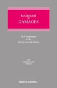 Cover of McGregor on Damages 22nd ed: 1st Supplement