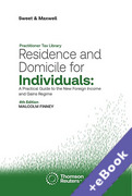 Cover of Residence and Domicile for Individuals: A Practical Guide (Book & eBook Pack)