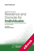 Cover of Residence and Domicile for Individuals: A Practical Guide to the New Foreign Income and Gains Regime (eBook)