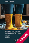 Cover of Birds' Modern Insurance Law (eBook)