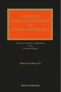 Cover of Stroud's Judicial Dictionary of Words and Phrases 11th ed: 2nd Supplement