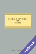 Cover of Clerk & Lindsell on Torts 24th ed with 2nd Supplement (Book & eBook Pack)