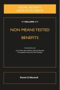 Cover of Social Security Legislation 2025/26 Volume I: Non Means Tested Benefits